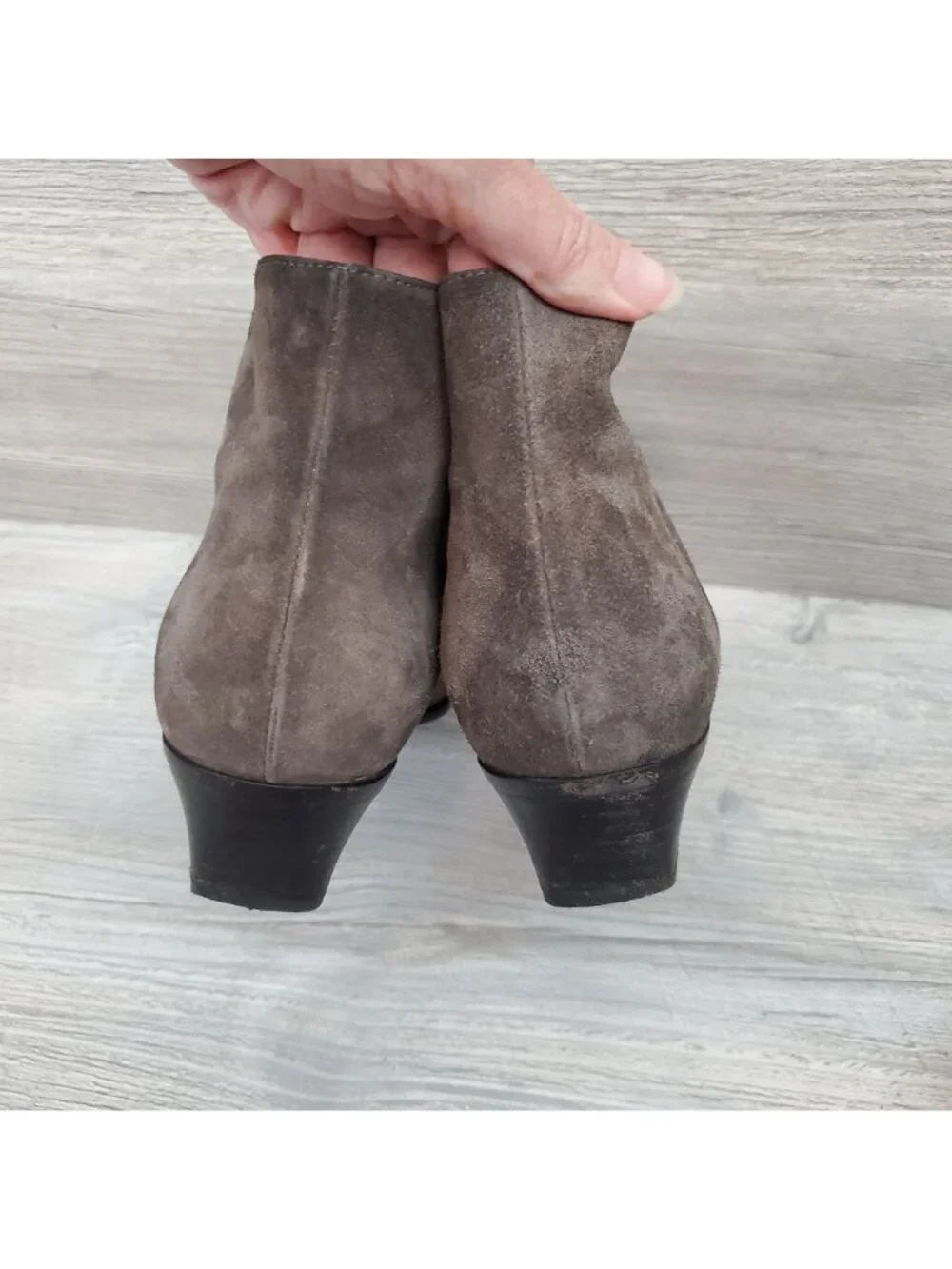 Aquatalia Fire Waterproof Suede bootie in taupe
